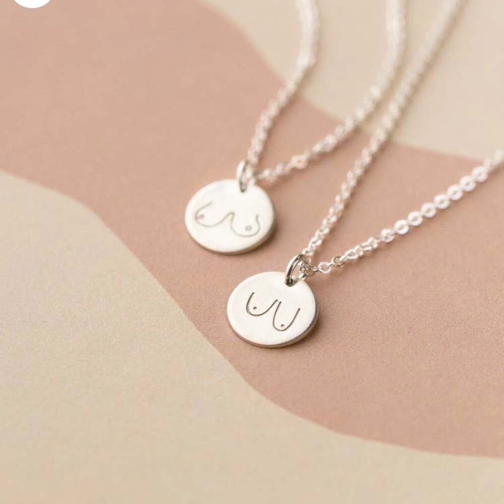 “Breast Friends” Body Beauty Feminist Necklace - Picture 2 of 15
